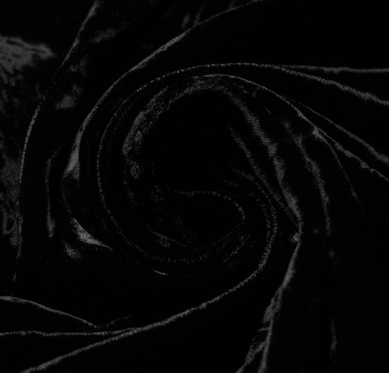 Silk Velvet - Black (110cm)