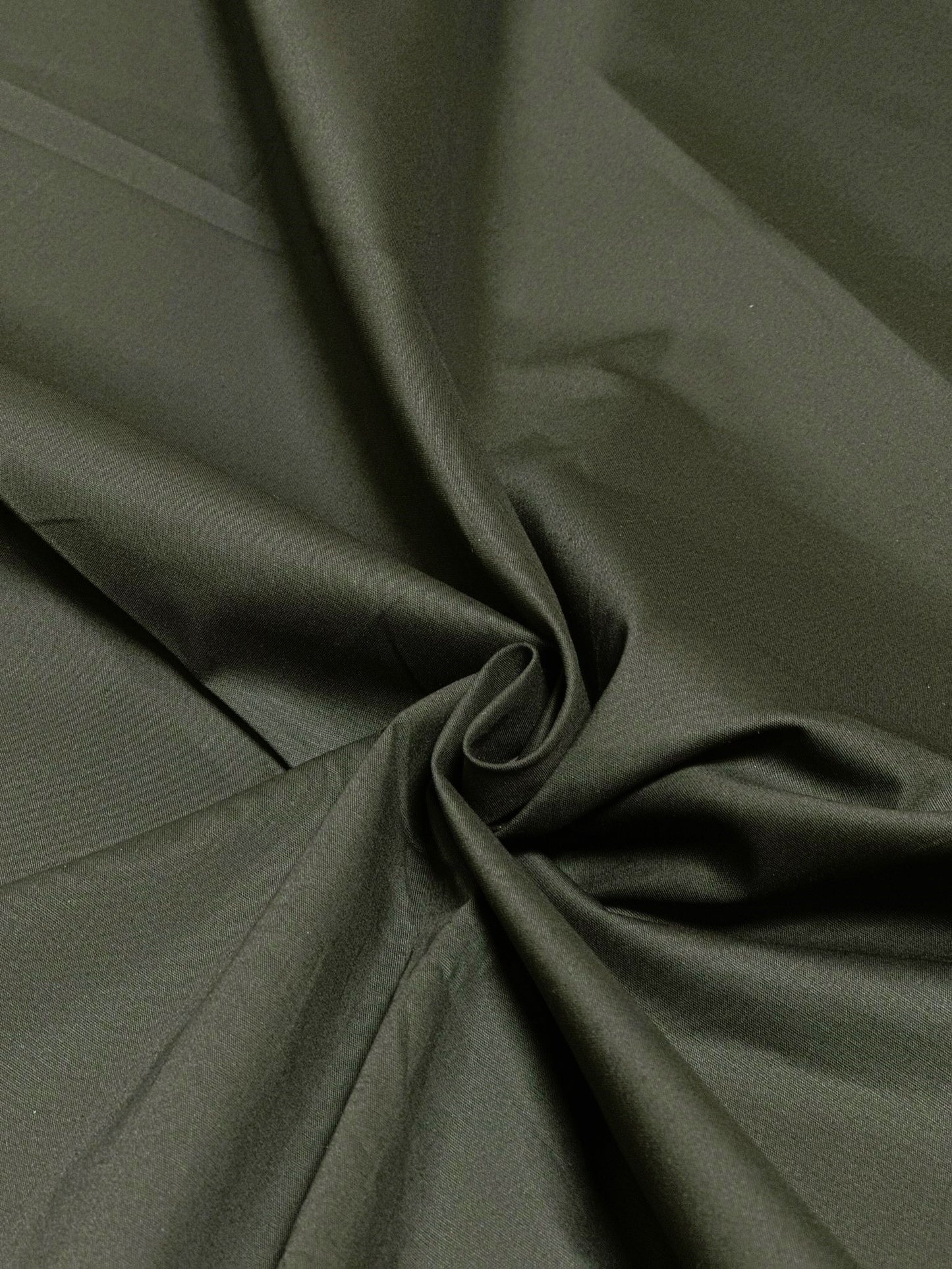 Stretch Poplin - Hunter Green