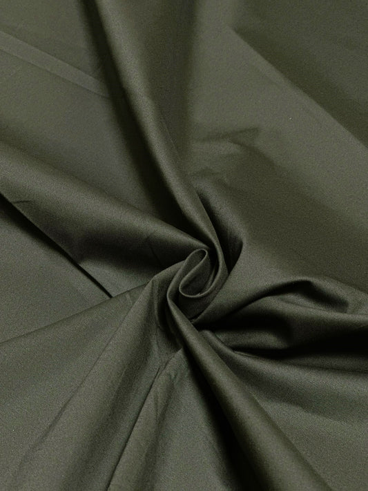 Stretch Poplin - Hunter Green