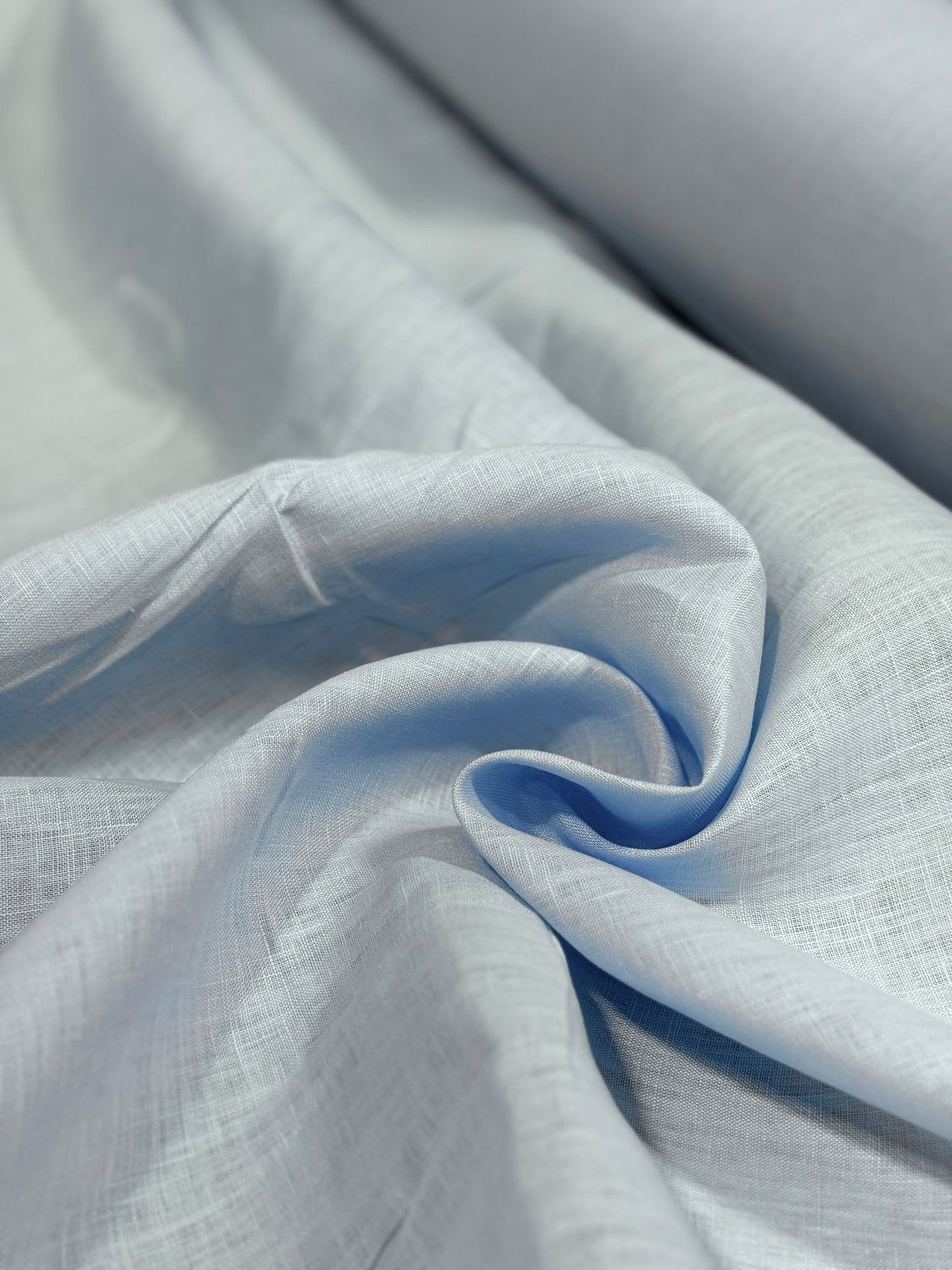 Deluxe Linen (100% Linen)- Lt Blue