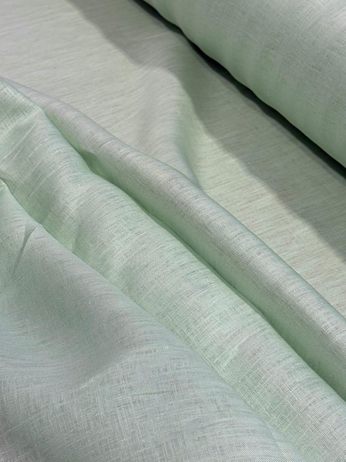 Deluxe Linen (100% Linen)- Lt Mint