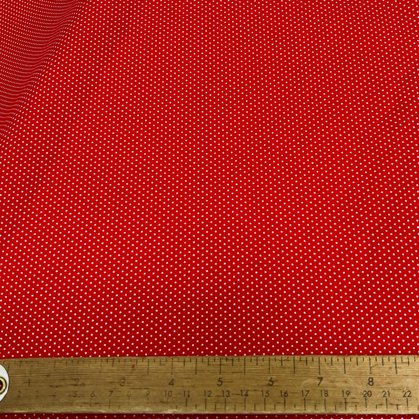 Sevenberry Cotton - Red/White Micro Dot