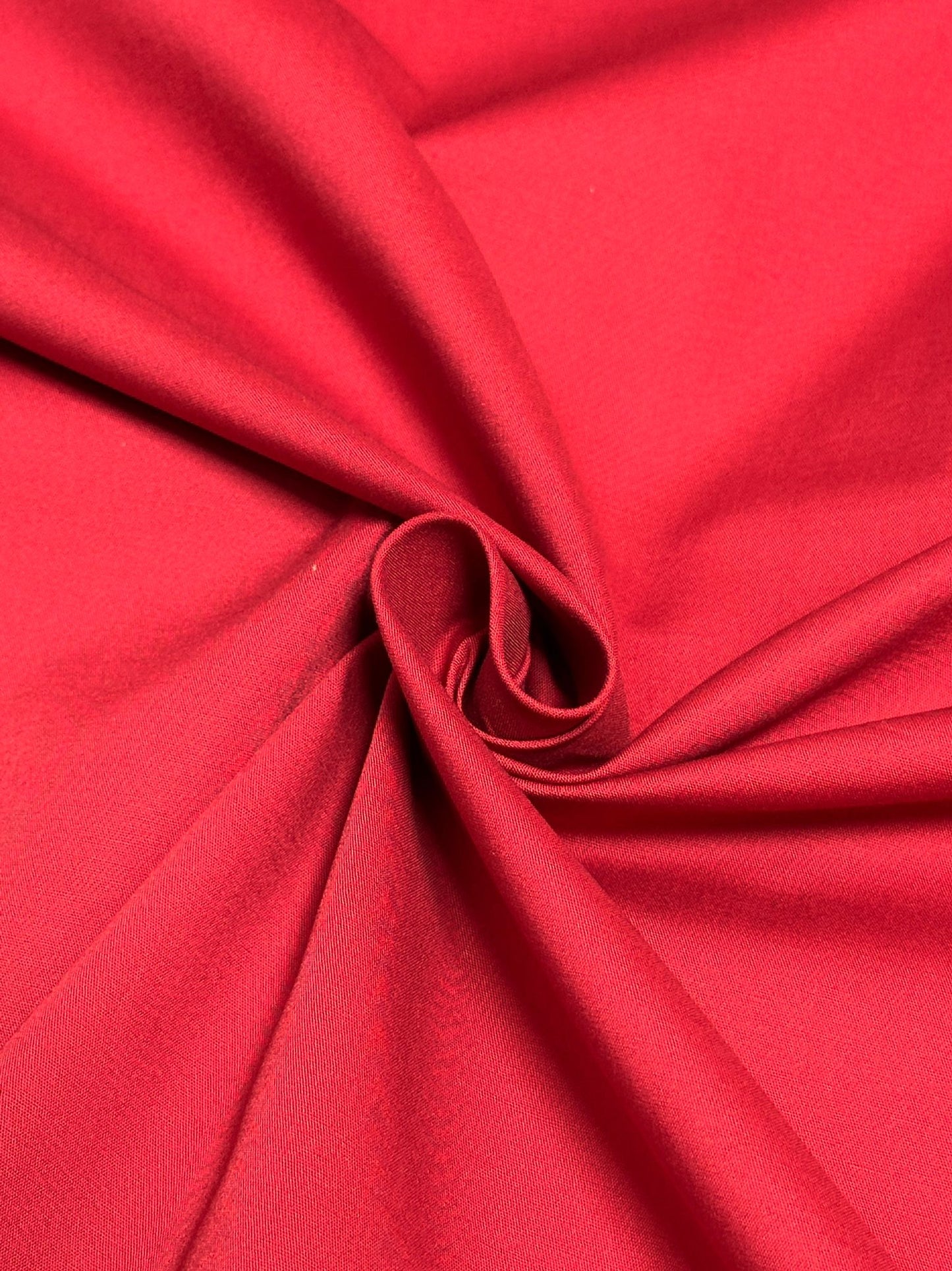 Stretch Poplin - True Red