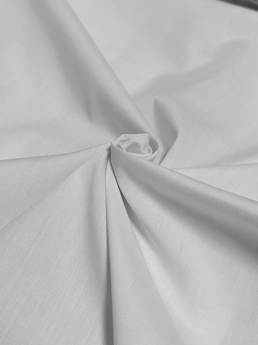 Stretch Poplin - White