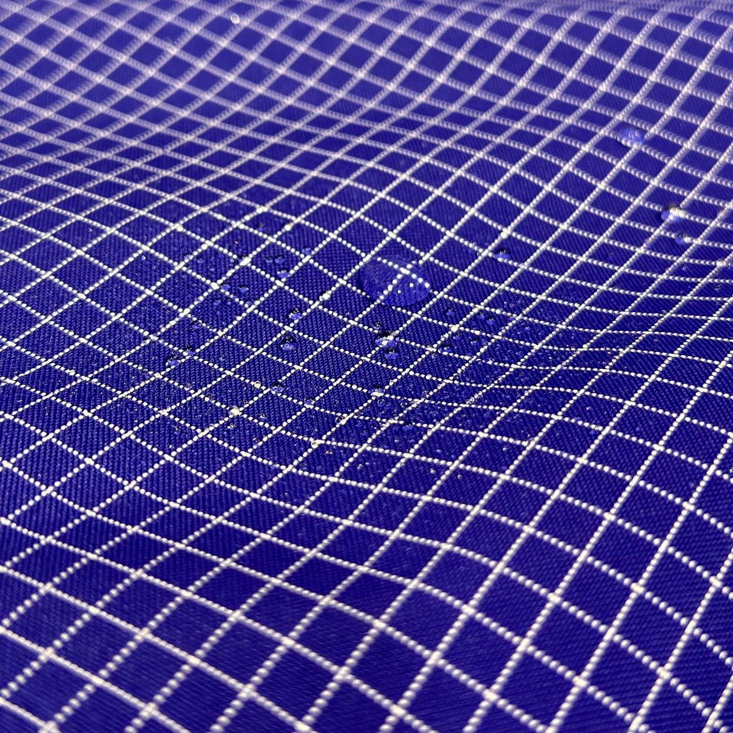 Nylon Ripstop PU Coated - Blue/White