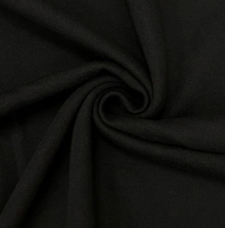 Cotton Sweatshirt Fleece (Organic) - Black