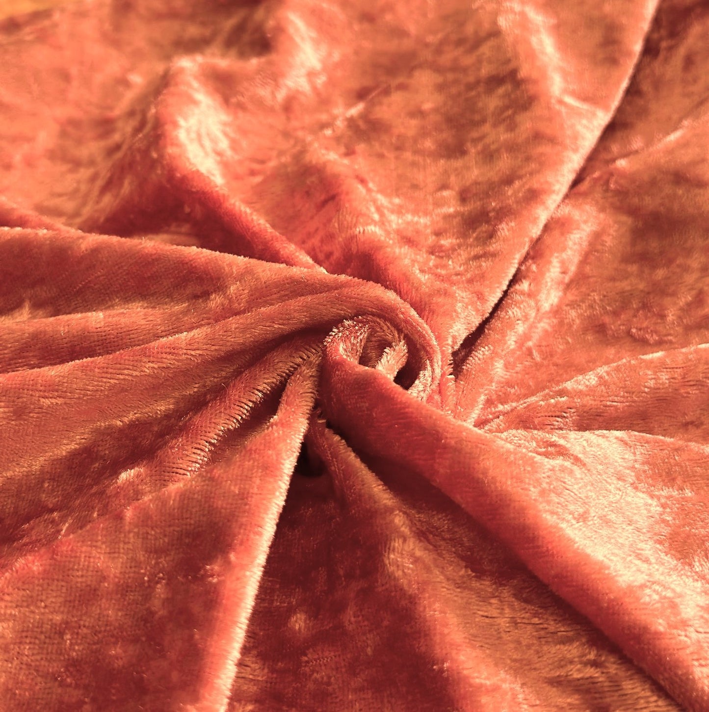 Crushed Velvet - Burnt Orange