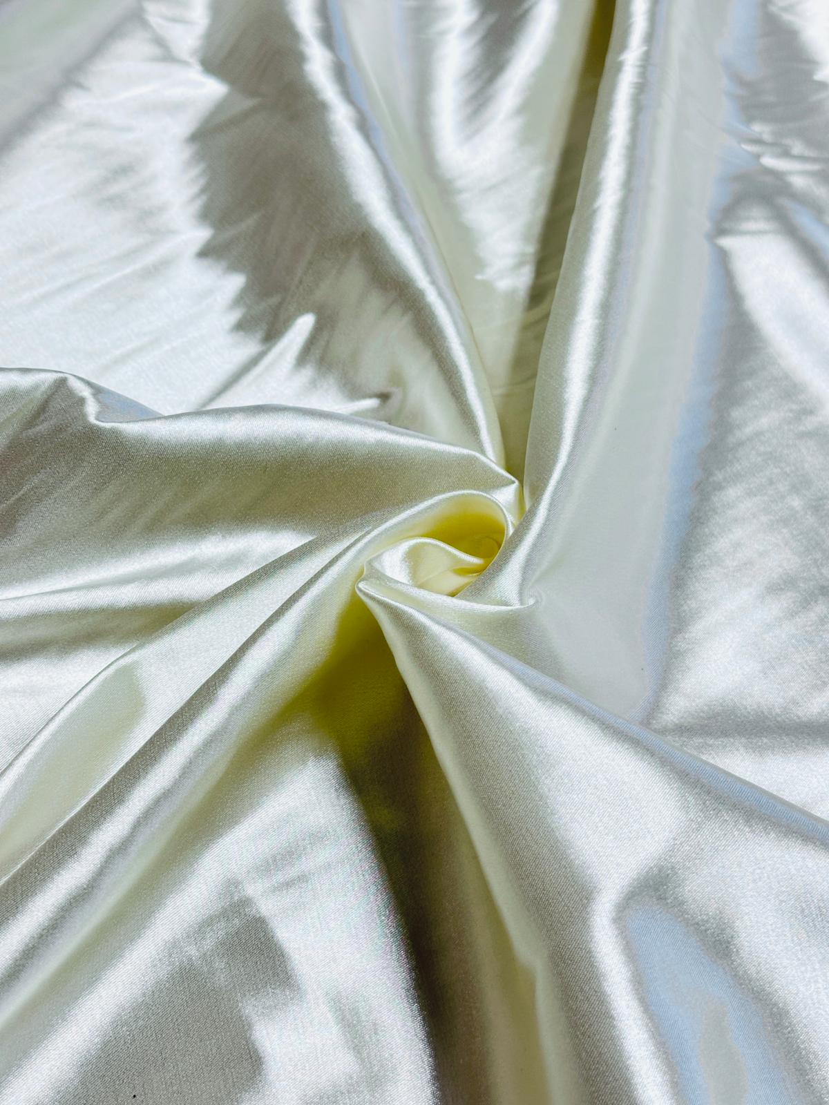 Stretch Satin - Ivory