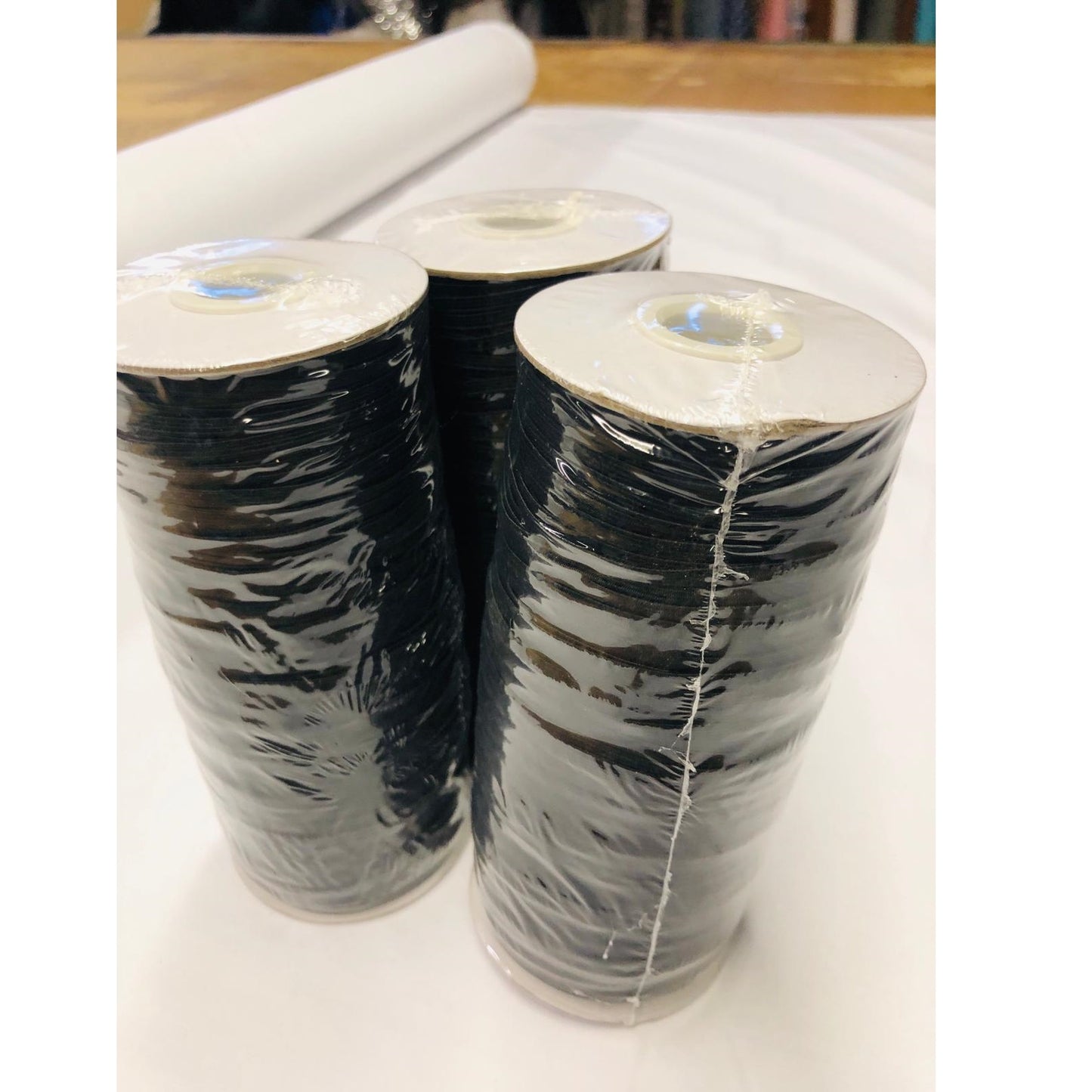 Elastic Black1/8"(3mm)  - Bundle/Spool