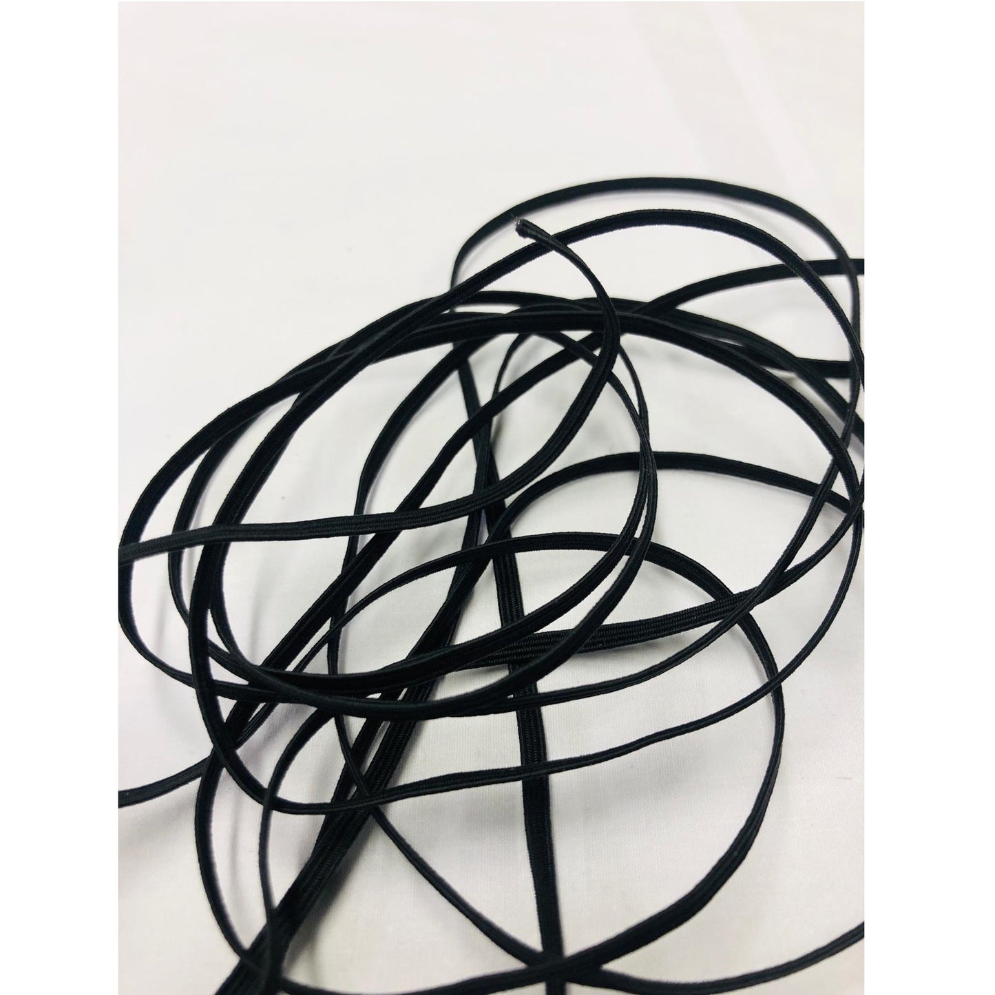 Elastic Black 1/8"(3mm) - Loose