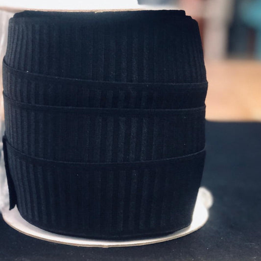 Non-Roll Elastic 2" Black- Roll/Bundle