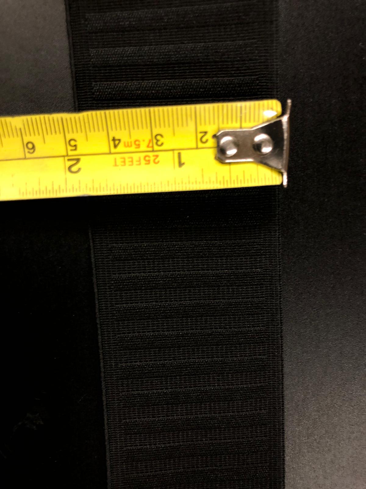 Non-Roll Elastic 2" Black- Roll/Bundle