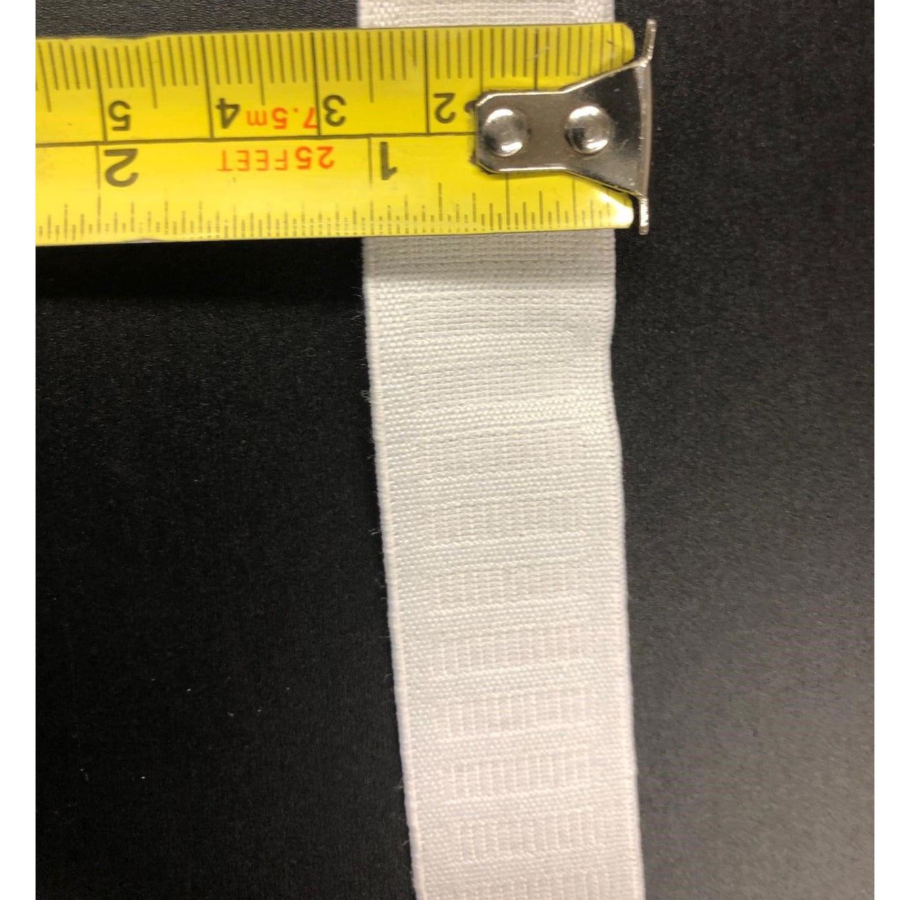 Non-Roll Elastic 1" White- Roll/Bundle