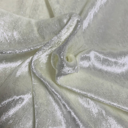 Crushed Velvet - Off White