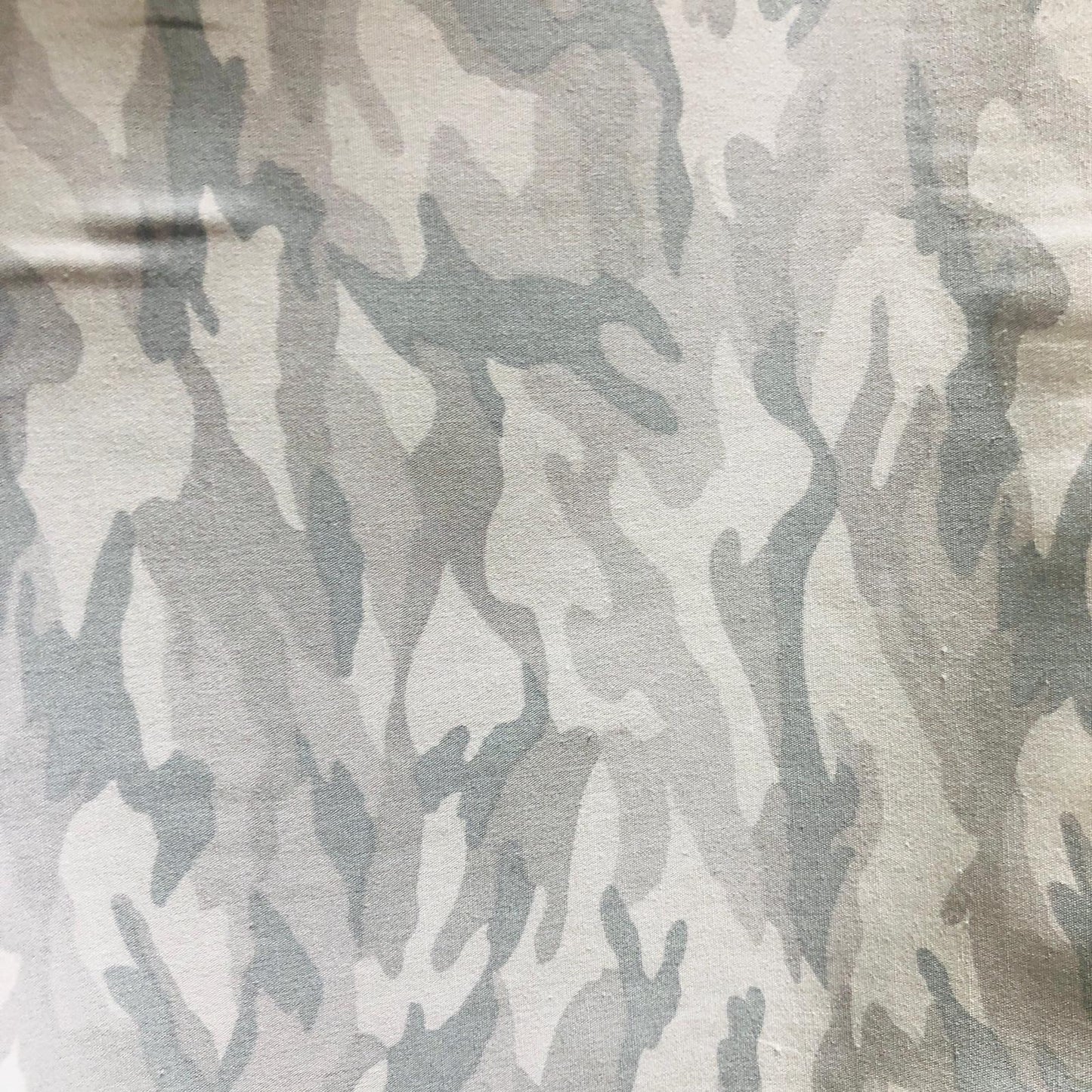 Sevenberry Cotton Print - Camo White/Grey