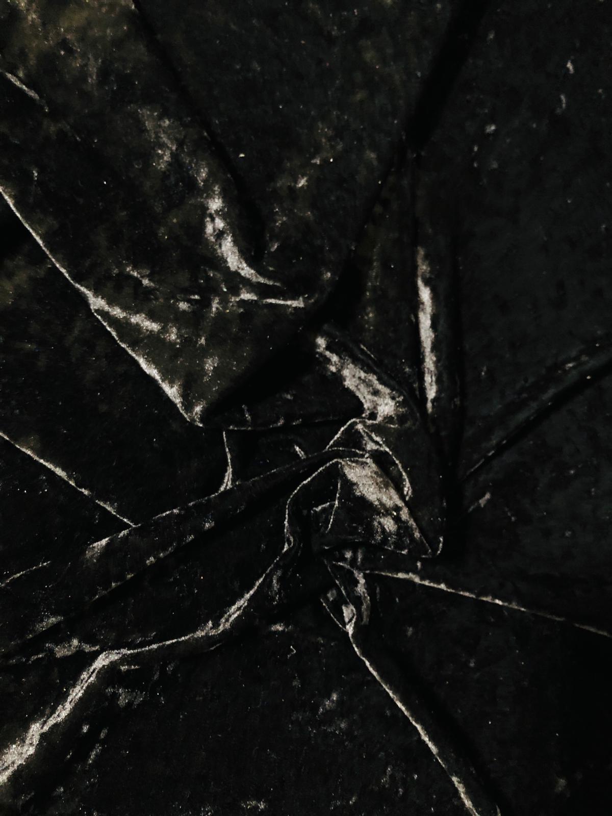 2-way Ice Stretch Velvet - Black