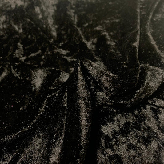 Crushed Velvet - Black