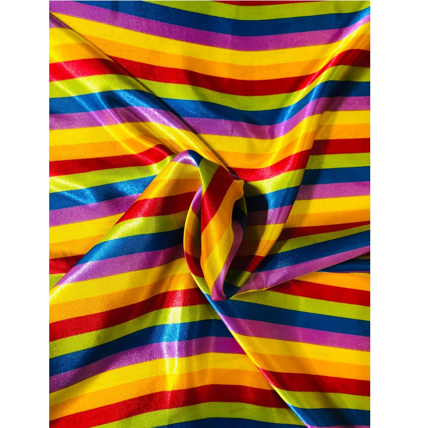 Rainbow Satin Stripe