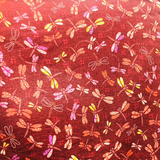 Sevenberry Cotton Print - Dragonflies B