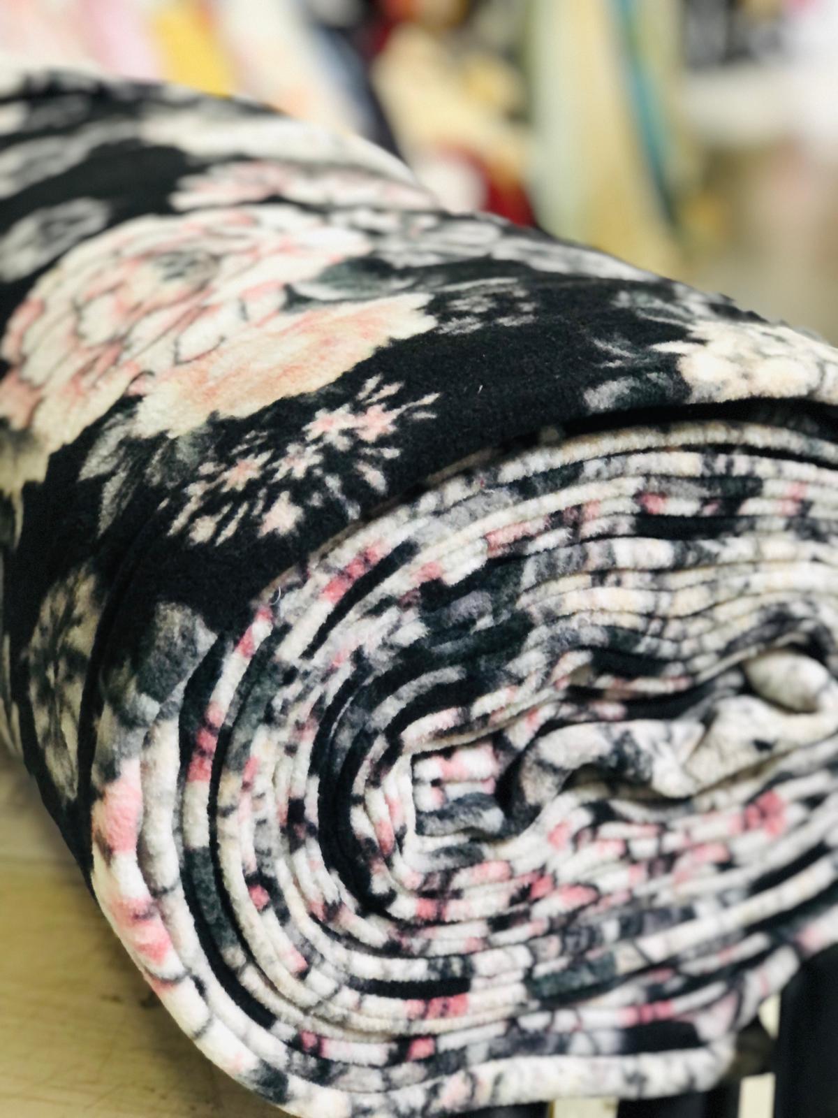 Printed Polar Fleece - Floral A