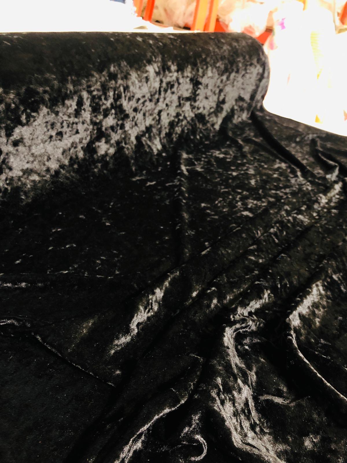 2-way Ice Stretch Velvet - Black