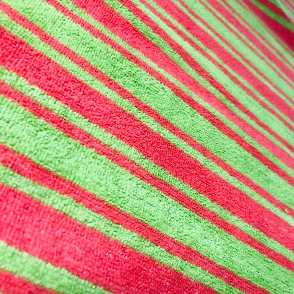 Printed Micro Terry Towel - Stripe