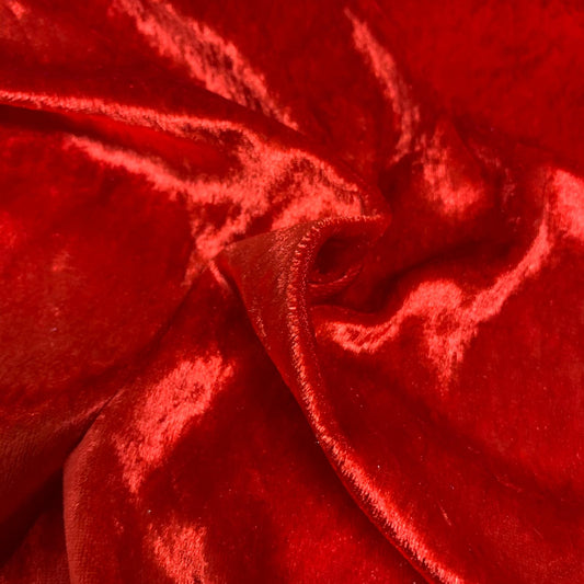 Crushed Velvet - Red