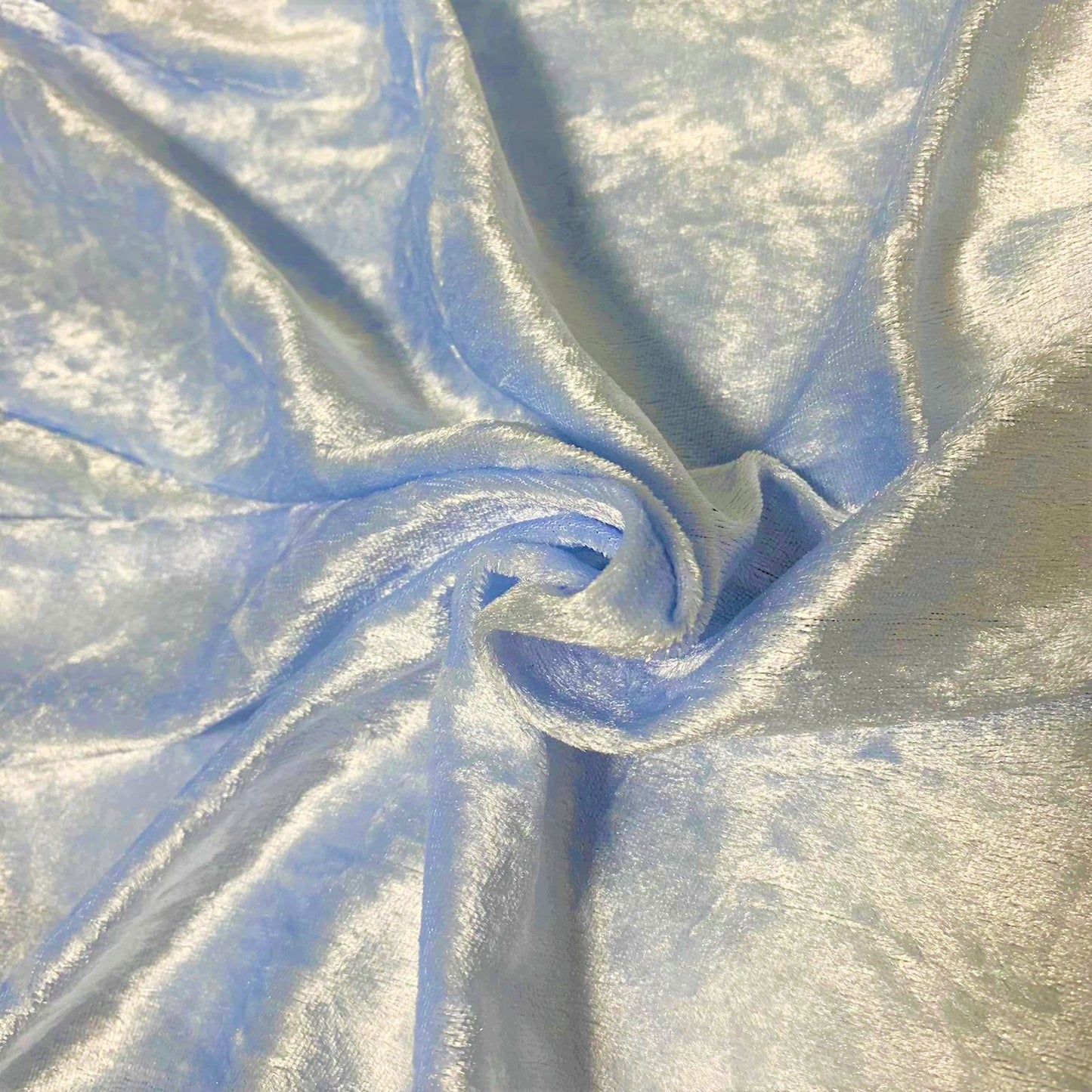 Crushed Velvet - Light Blue