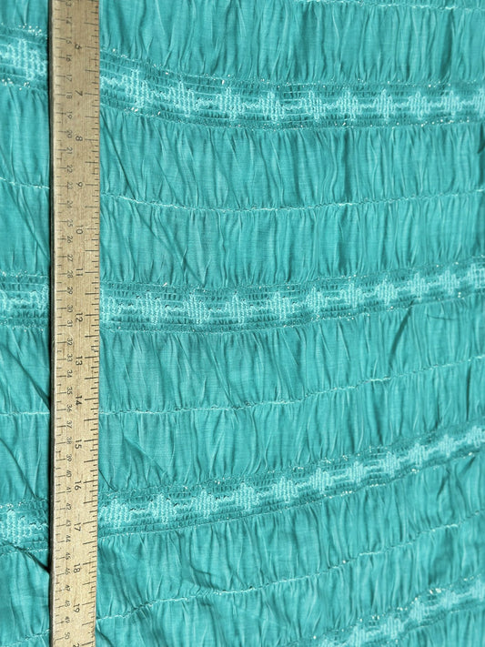 Cotton Spandex - Aqua