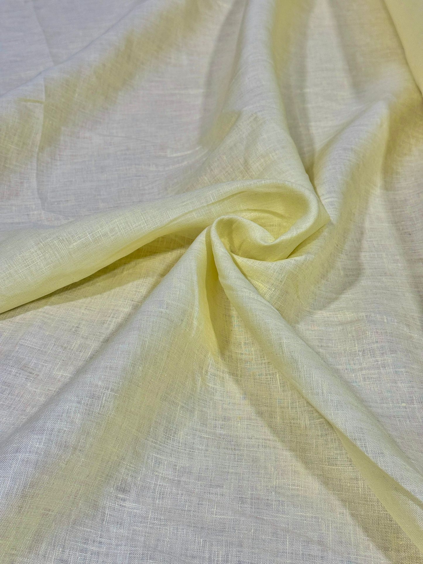 Deluxe Linen (100% Linen)- Butter Yellow