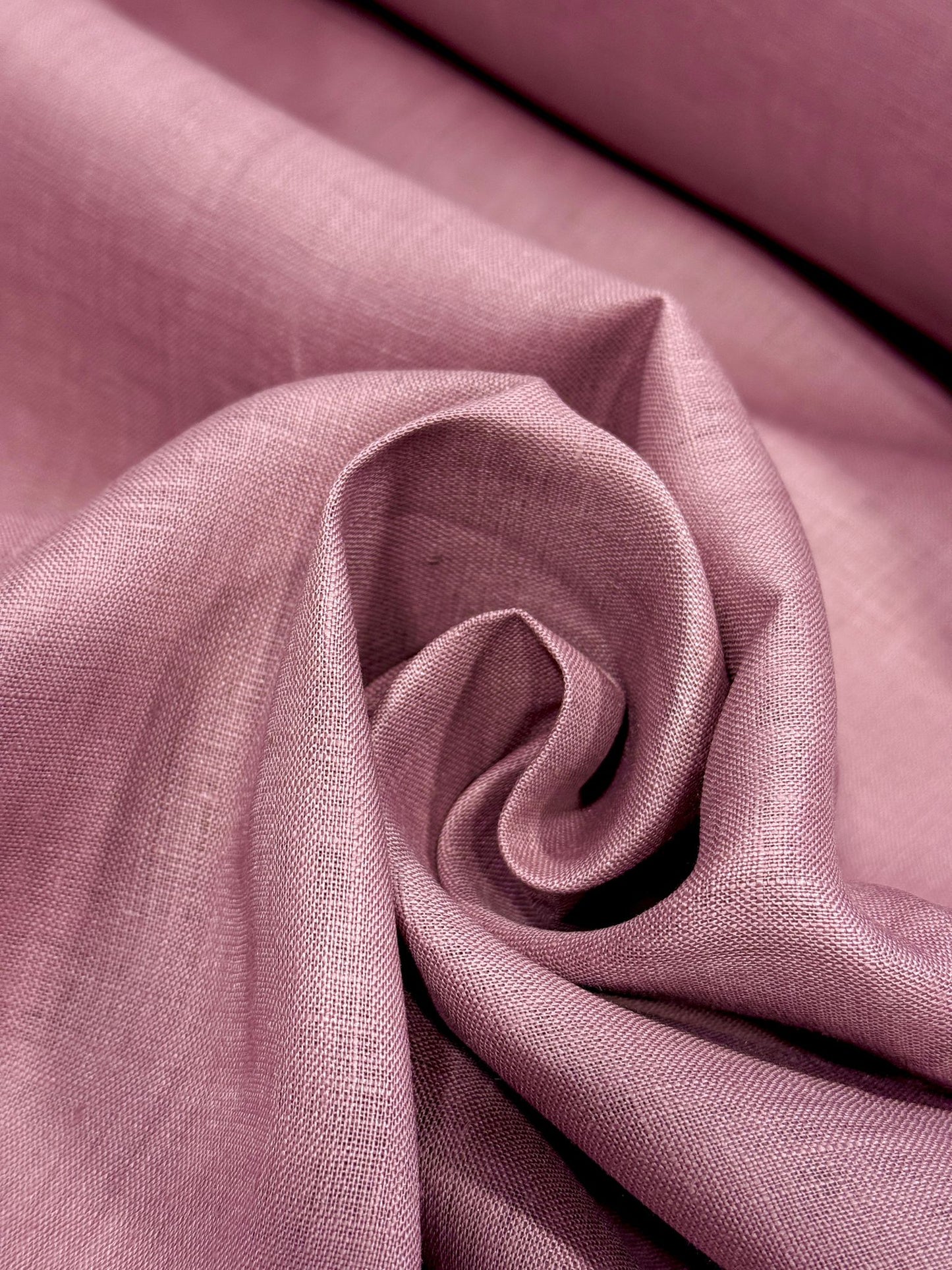 Deluxe Linen (100% Linen)- Mauve Pink