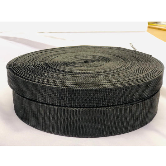 Polypropylene Webbing - Black(By the meter)