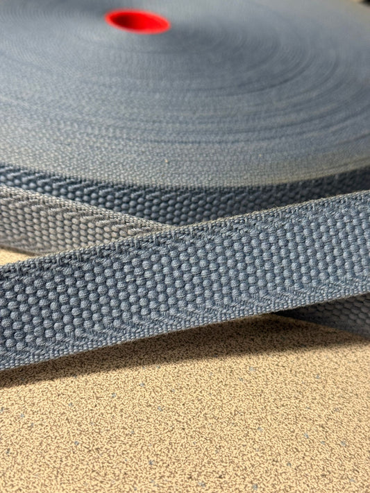 1" Webbing Slate Blue (By the meter)