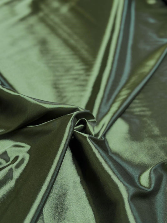 Stretch Satin - Olive