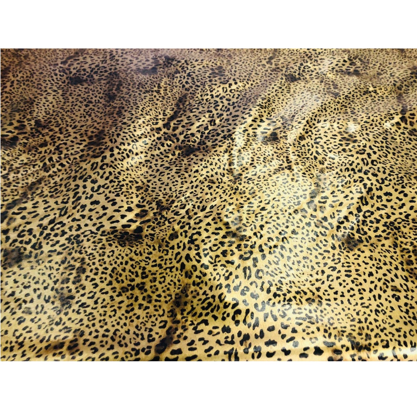 Stretch Lame - Leopard Print B