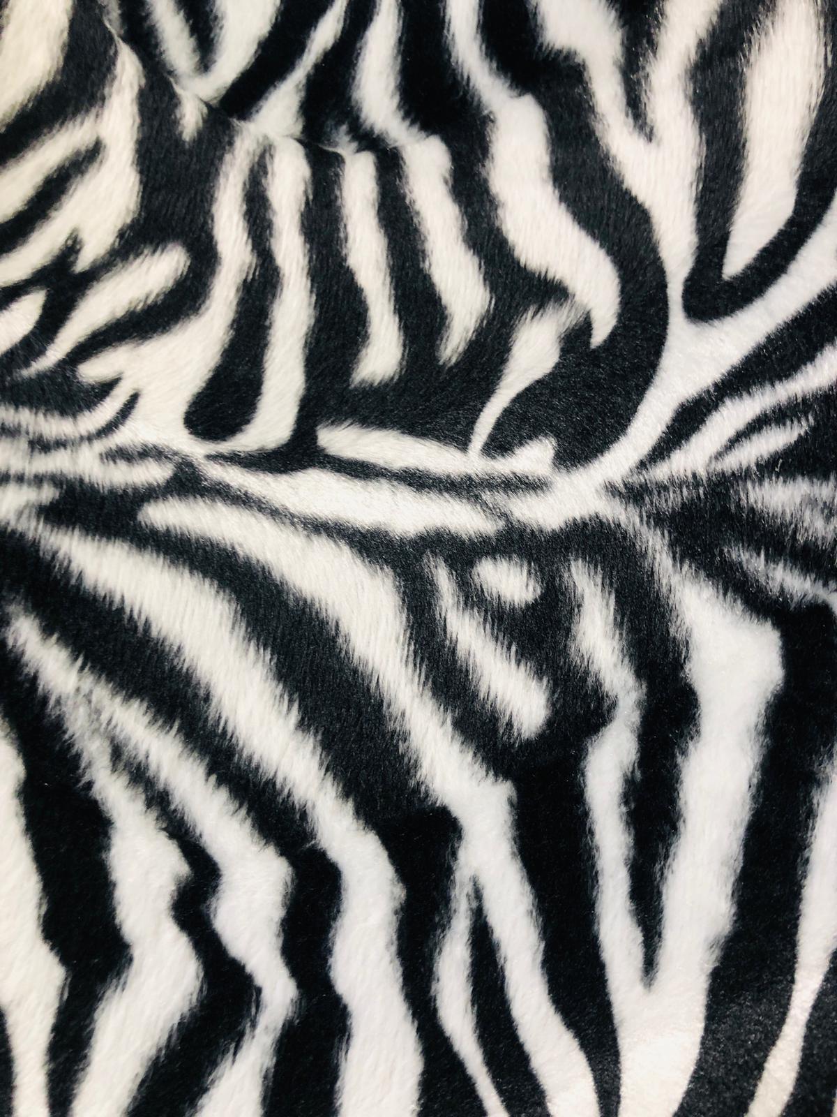 Velboa Zebra Print
