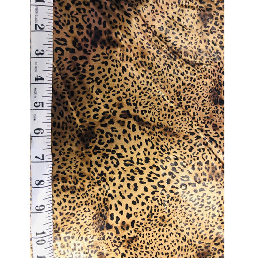 Stretch Lame - Leopard Print B
