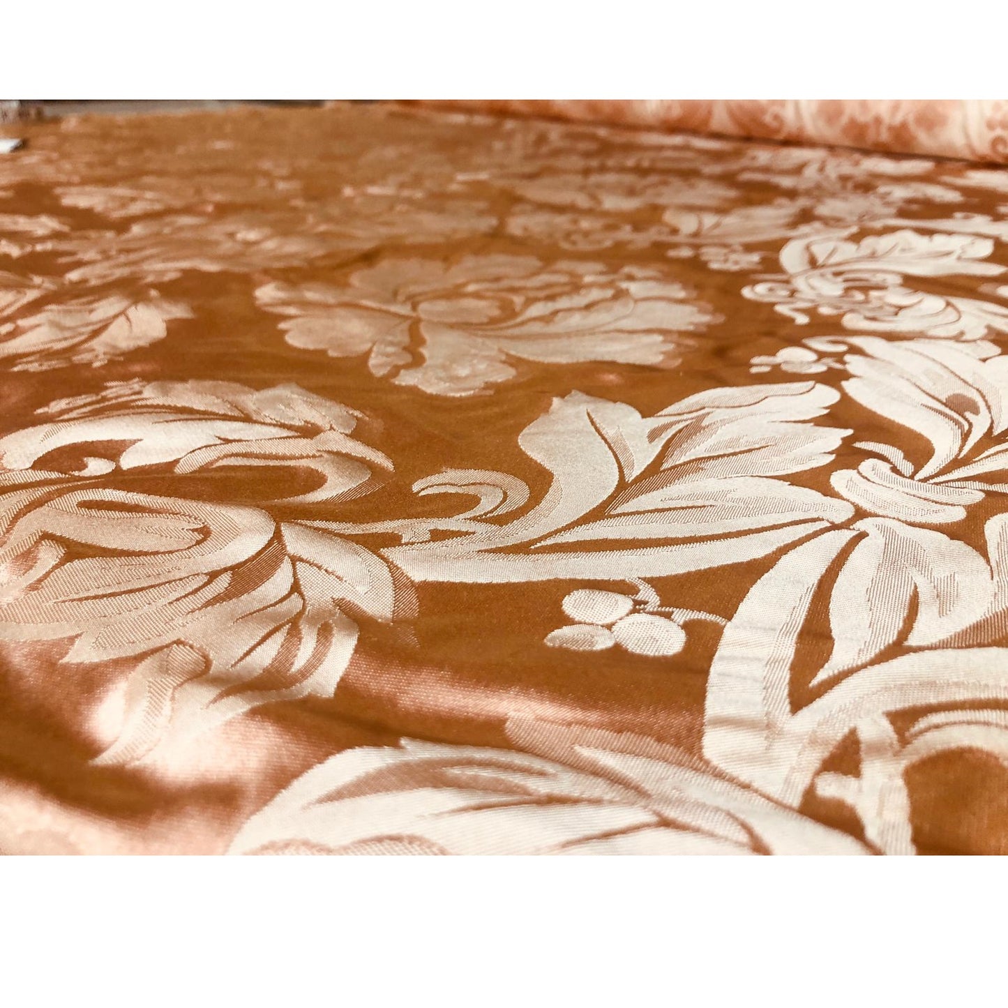 Silk Dupioni - Pink Brocade