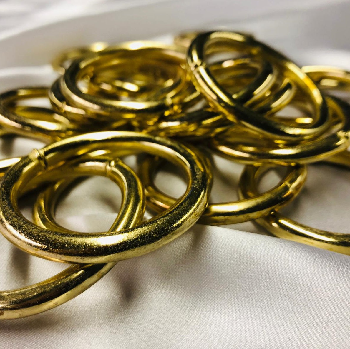 2" Brass O Ring - Gold Look