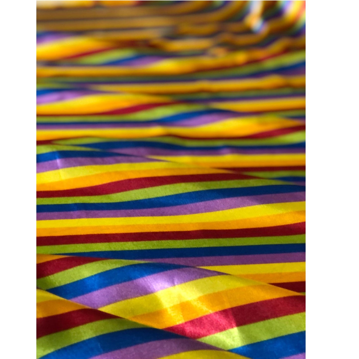 Rainbow Satin Stripe