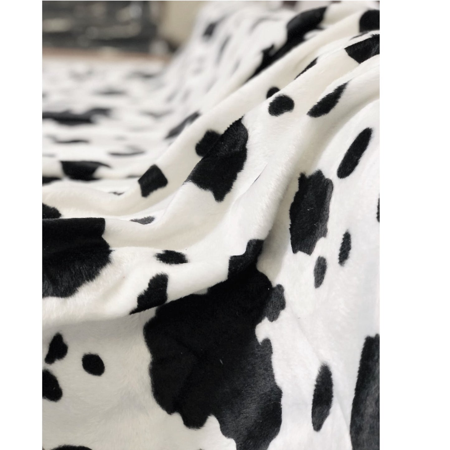 Velboa Cow Print