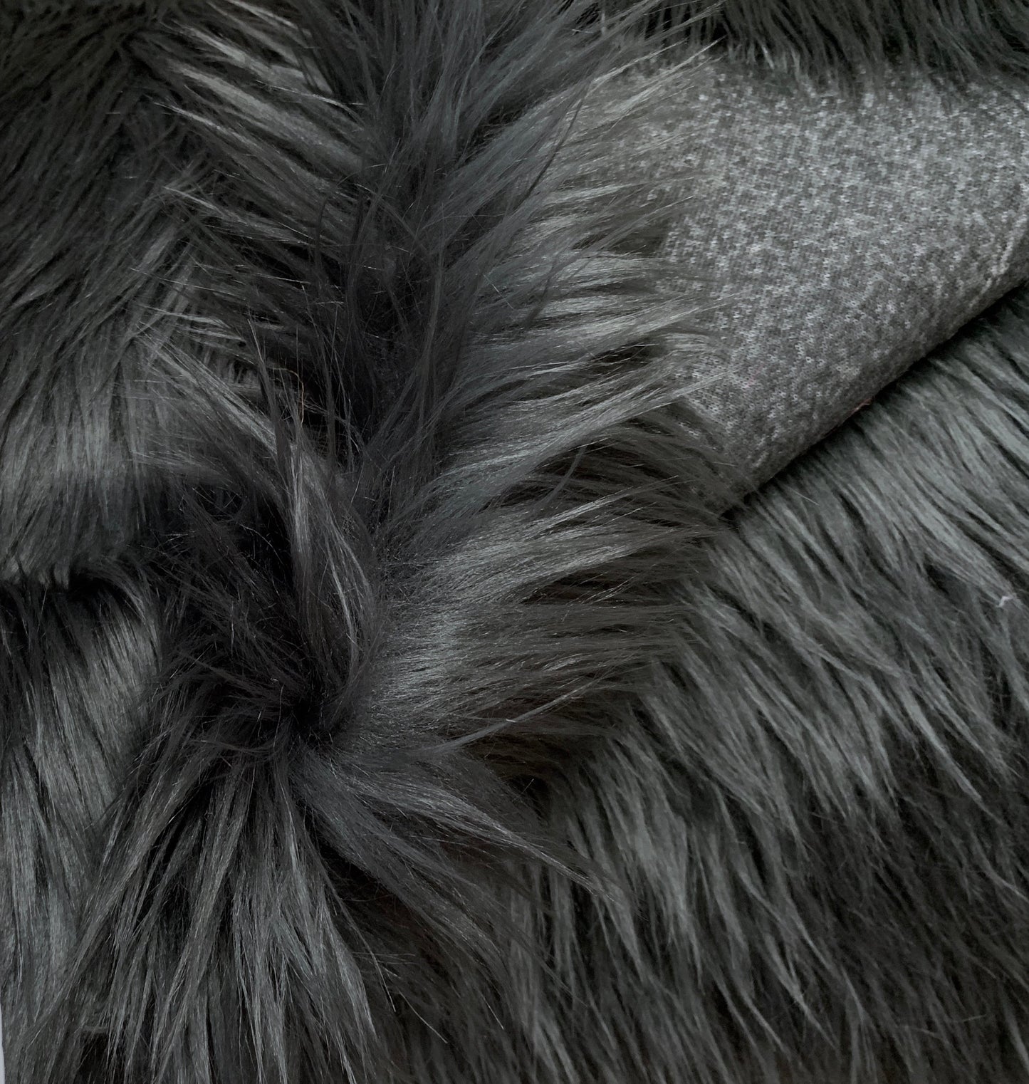 Faux Fur - Charcoal Grey