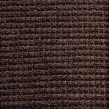 Waffle Weave Knit - Chocolate Brown