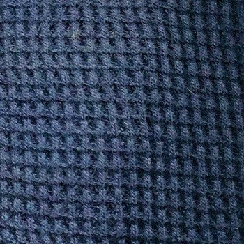 Waffle Weave Knit - Navy