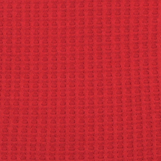 Waffle Weave Knit - Red