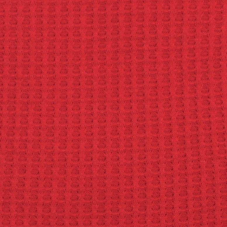 Waffle Weave Knit - Red