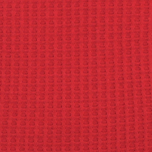 Waffle Weave Knit - Red