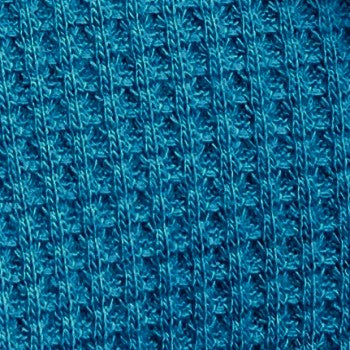 Waffle Weave Knit - Teal