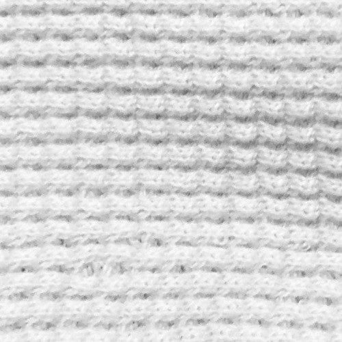 Waffle Weave Knit - White